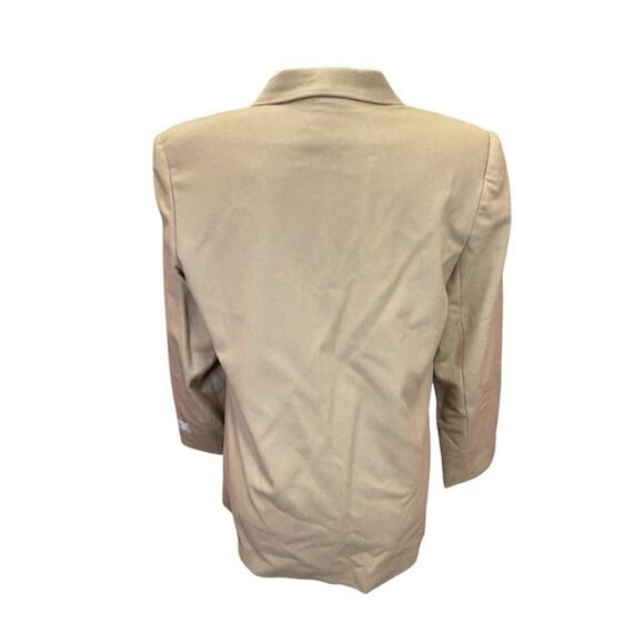 SAG Harbor 100% Wool Camel Blazer Jacket Size 8 Petite NWT Vintage Look - Picture 9 of 16